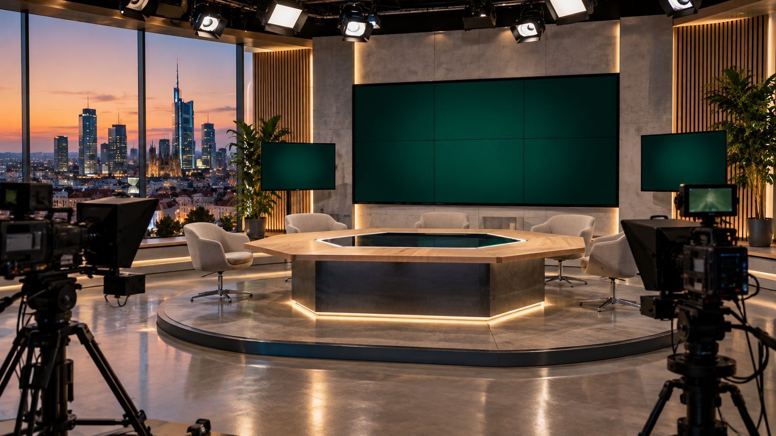 Lo studio del TG PRISMA