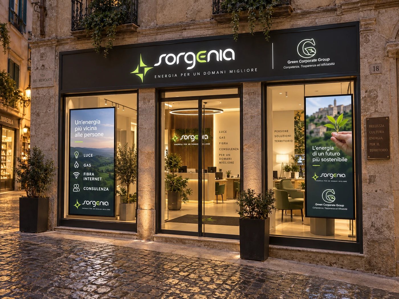 Un negozio Green Corporate